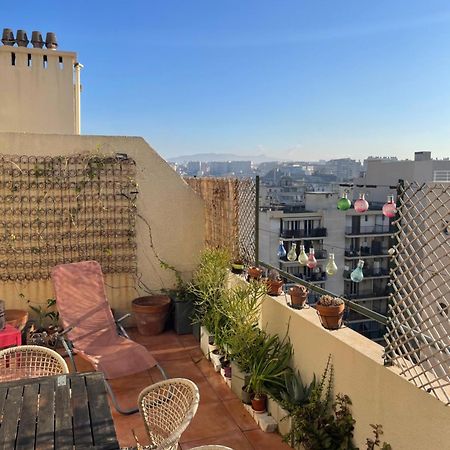 Appart entier terrasse living 2 chambres gare Saint-Charles Marseille Extérieur photo