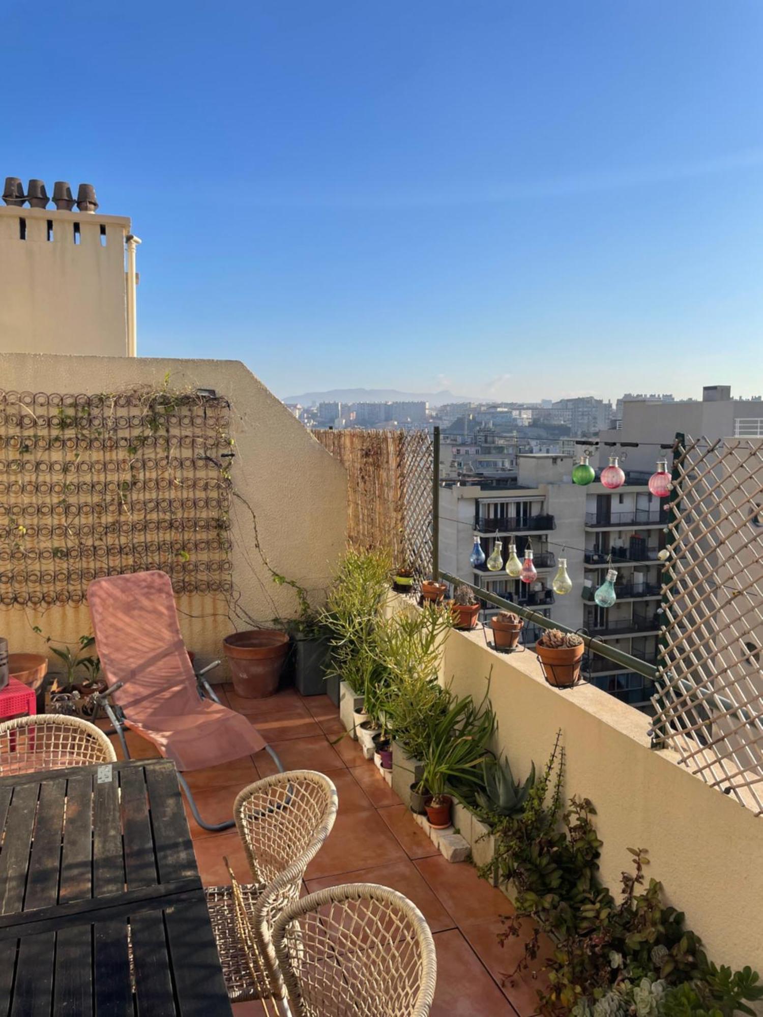 Appart entier terrasse living 2 chambres gare Saint-Charles Marseille Extérieur photo